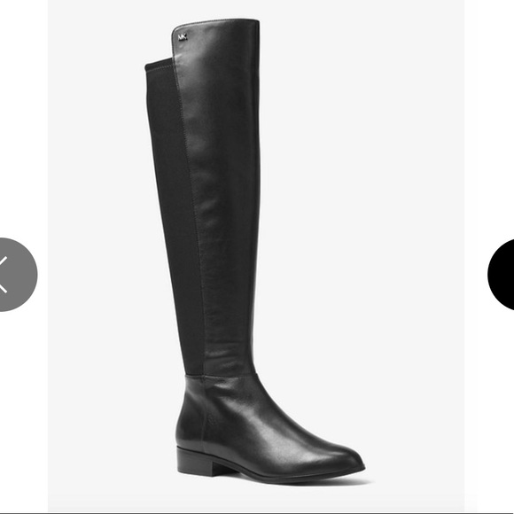 Michael Kors Shoes - MICHAEL KORS  Leather Riding Boots Women's Bromley Black Size 10 M